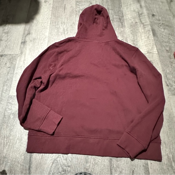 Maroon Burgundy Red Hoodie Pockets Women’s Pull Over drawstring basic amazon XL - Picture 3 of 9